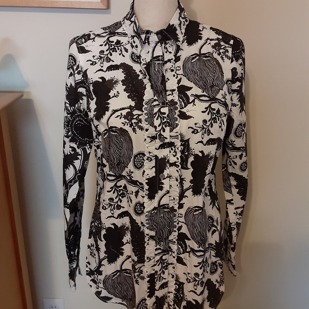 BR Toile Print  Shirt Medium